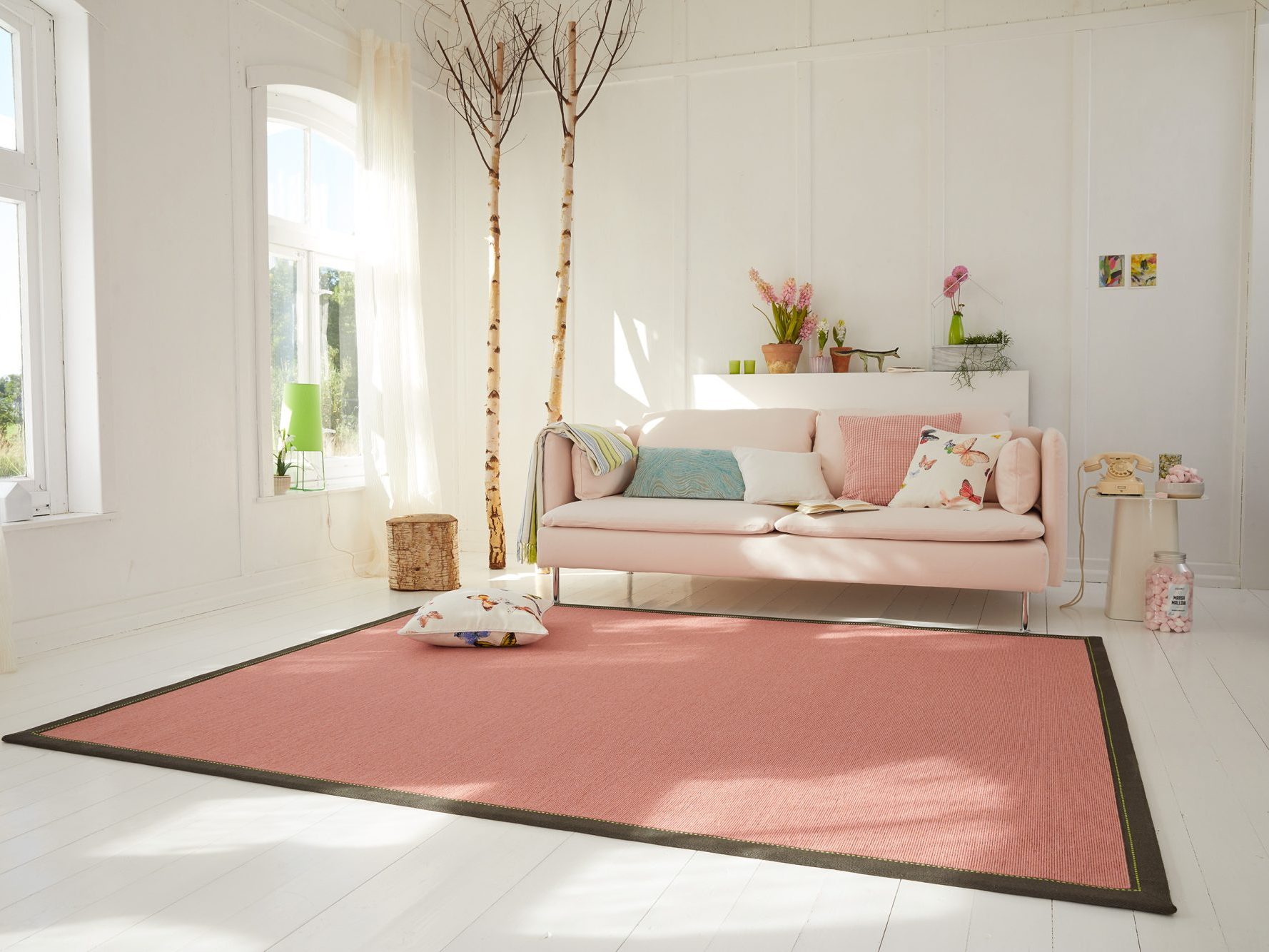 Teppich Bordüre Wohnzimmer